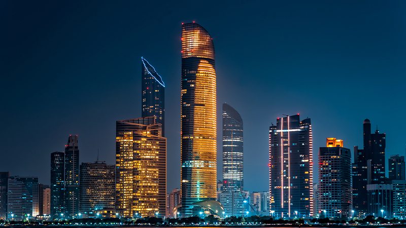 Abu Dhabi night view