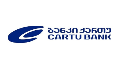 A logo of the Cartu bank, Georgia
